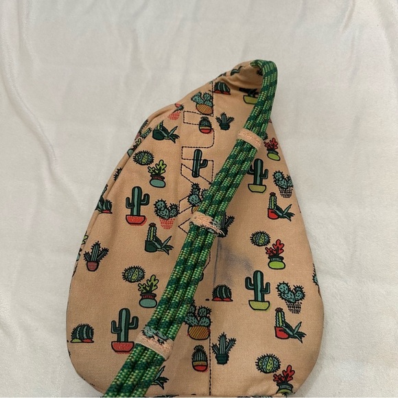 KAVU mini rope bag prickle perfect Cactus Print Sling Bag Tan Green 51240 main image 7